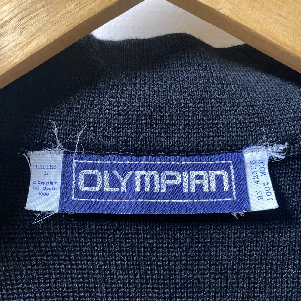 OLYMPIAN 80's Vintage Women’s Wool Ski Sweater Size Large - Picture 6 of 6